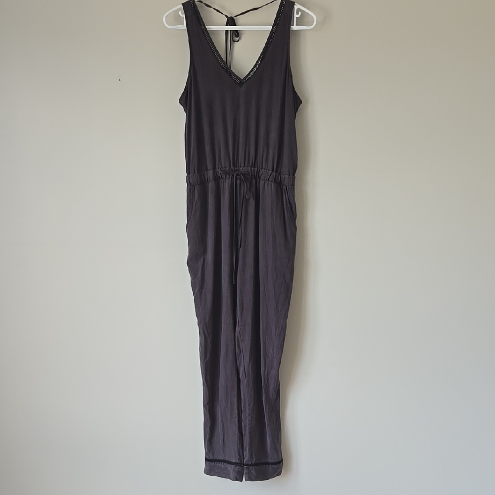 Dark Gray Sleeveless Jumpsuit